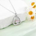 wholesale 925 Sterling Silver Highland Cow Pendant Necklaces with Horseshoe and Cubic Zirconia s for Women Girls-0-2
