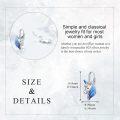 wholesale 925 Sterling Silver Blue Enamel Winged Unicorn Studs Earrings Gifts for Girls and Women-0-3