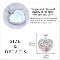 wholesale 925 Sterling Silver Heart-Shaped Celtic Knot Owl Pendant Necklace for Women-0-4