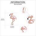 wholesale 925 Sterling Silver Plated Rose Gold Flamingo Opal Leverback Dangle Earrings for Women -0-3