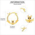 wholesale 14K Gold Bat Huggie Hoop Earrings - Adorable Gifts for Her-0-3