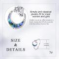 wholesale 925 Sterling Silver Opal Moon Star Ring Adjustable Celestial Jewelry for Women-0-2