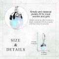wholesale 925 Sterling Silver Moonstone Panda Drop Earrings-0-1