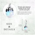 wholesale 925 Sterling Silver Moonstone Panda Drop Earrings-0-1