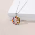 TOUPOP 925 Sterling Silver Crystal Phoenix Necklace Christmas Birthday Gifts For Women-0-2