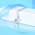 TOUPOP Sterling Silver Birthstone Initial Necklaces A-Z-0-2