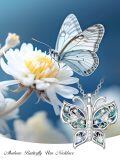TOUPOP Sterling Silver Abalone Shell Butterfly Urn Necklace For Ashes-0-3
