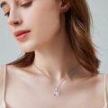 wholesale 925 Sterling Silver Moissanite & Lab Diamond Pendant Necklace 2ct D Color-0-3
