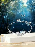 wholesale 925 Sterling Silver Moonstone Butterfly Adjustable Bracelet Gift for Women and Girls-0-5