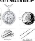 wholesale 925 Sterling Silver St. Florian Prayer for Us Medal Necklace Pendant Charm -0-3