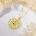 wholesale 14K Gold Sterling Silver Jade Tree of Life Necklace for Women-0-80