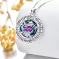 TOUPOP Sterling Silver Crystal Zodiac Necklace Constellation Pendant Gift-0-3