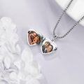 wholesale 925 Sterling Silver Heart Locket Pendant w/ Abalone Shell & Tower Design - Photo Frame Necklace Gifts for Her-0-2
