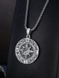 wholesale Compass Necklace S925 Sterling Silver Compass Evil Eye/yin And Yangon Dog Tag Pendant Necklace With 22"+2" Chain Graduation Gifts Christmas Gifts Birthday Gifts For Him/her -0-4