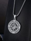 TOUPOP Sterling Silver Evil Eye Yin Yang Compass Dog Tag Pendant Necklace with Chain-0-4