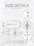 wholesale 925 Sterling Silver Cross & Virgin Mary Charm Adjustable Bracelet Gift for Women Girls-0-1