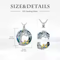 TOUPOP Sterling Silver Crystal Tree Of Life Chicken Duck Goose Necklace-0-5