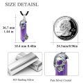 wholesale 925 Sterling Silver Skull With Blue Lapis Lazuli Crystal Pendant Necklace-0-10