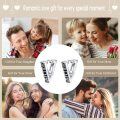 wholesale 925 Sterling Silver Roman Numeral V Black Huggie Hoop Earrings for Men & Women - Mother's Day Gift Idea-0-5