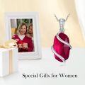 wholesale Sterling Silver Gemstone Dainty Pendant Necklace for Women Mom Gift-0-113