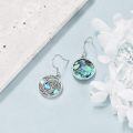 wholesale 925 Sterling Silver Abalone Shell Moonstone Celtic Tree Of Life Drop Earrings-0-3