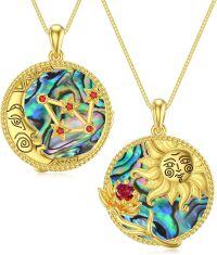 wholesale Moon Star Necklace Sagittarius Zodiac Sign Pendant Type11 -undefined