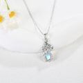wholesale 925 Sterling Silver Moonstone Tree Of Life Teardrop Pendant Necklace For Women-0-2