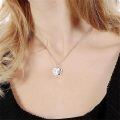 wholesale 925 Sterling Silver Heart Urn Necklace With Butterfly And Eye Charm-0-2