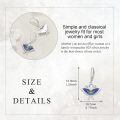 wholesale 925 Sterling Silver Blue Enamel Butterfly Earrings-0-1