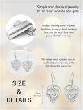 wholesale 925 Sterling Silver Celtic Heart Knot Drop Earrings for Women - Irish Style  Ideas-0-1