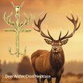 wholesale Sterling Silver Deer Antler Men s Cross Fish Hook Necklace-0-1