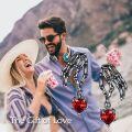 wholesale 925 Sterling Silver Heart and Skeleton Hands Dangle Earrings Gothic Valentine's Day Gift for Her-0-4