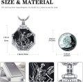 wholesale 925 Sterling Silver St Michael's Shield Pendant Necklace for Men Women - Guardian Angel Protection s 24 Chain Black Enamel Artwork Design Charm Accessories-0-3