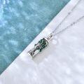 wholesale 925 Sterling Silver Green Jade Tree of Life Cremation Pendant Keepsake Necklace-0-2