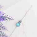 wholesale 925 Sterling Silver Glowing Blue Stone Pineapple Charm Bracelet for Women Mother's Day Gifts-0-3
