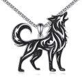 wholesale 925 Sterling Silver Wolf Pendant Necklace Animal s for Men Women-0-0