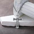 wholesale 925 Sterling Silver Crucifix Cross Necklace with Jesus Christ Pendant for Men & Women-0-4