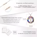 TOUPOP Sterling Silver Austrian Crystal Tree Of Life Necklace For Women-0-5