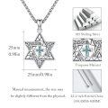 wholesale 925 Sterling Silver Turquoise Cross Pendant Necklace  for Men & Women - Jewish s-0-5