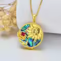 TOUPOP Sterling Silver Moon Star Necklace Sagittarius Zodiac Pendant Type11-0-4