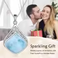 wholesale 925 Sterling Silver Moonstone Lapis Larimar Moss Agate Teardrop Filigree Pendant-0-14