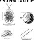 wholesale 925 Sterling Silver St Raphael the Archangel Prayer Medal Necklace Pendant-0-3