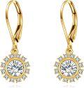 wholesale 14K Gold Diamond Drop Earrings for Women - Elegant s-0-0