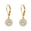 wholesale 14K Gold Diamond Drop Earrings for Women - Elegant s-0-0