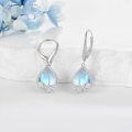 wholesale 925 Sterling Silver Teardrop Moonstone Drop Earrings Floral Gift for Her-0-3