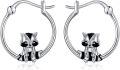 wholesale 925 Sterling Silver Raccoon Animal Hoop Earrings Gift for Women Girls Jewelry Accessories-0-0