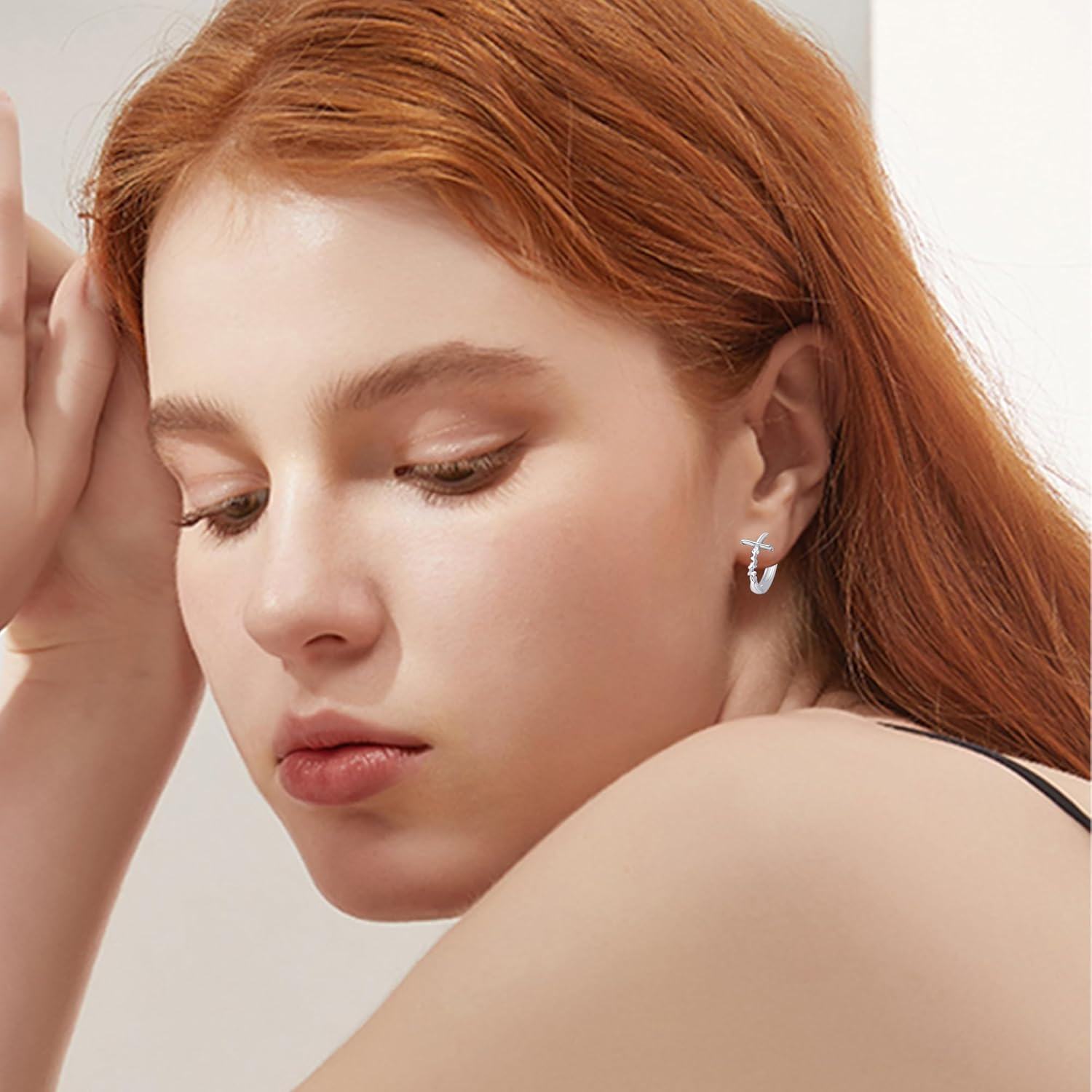 wholesale 925 Sterling Silver Hoop Earrings Minimalist  for Her-0-3