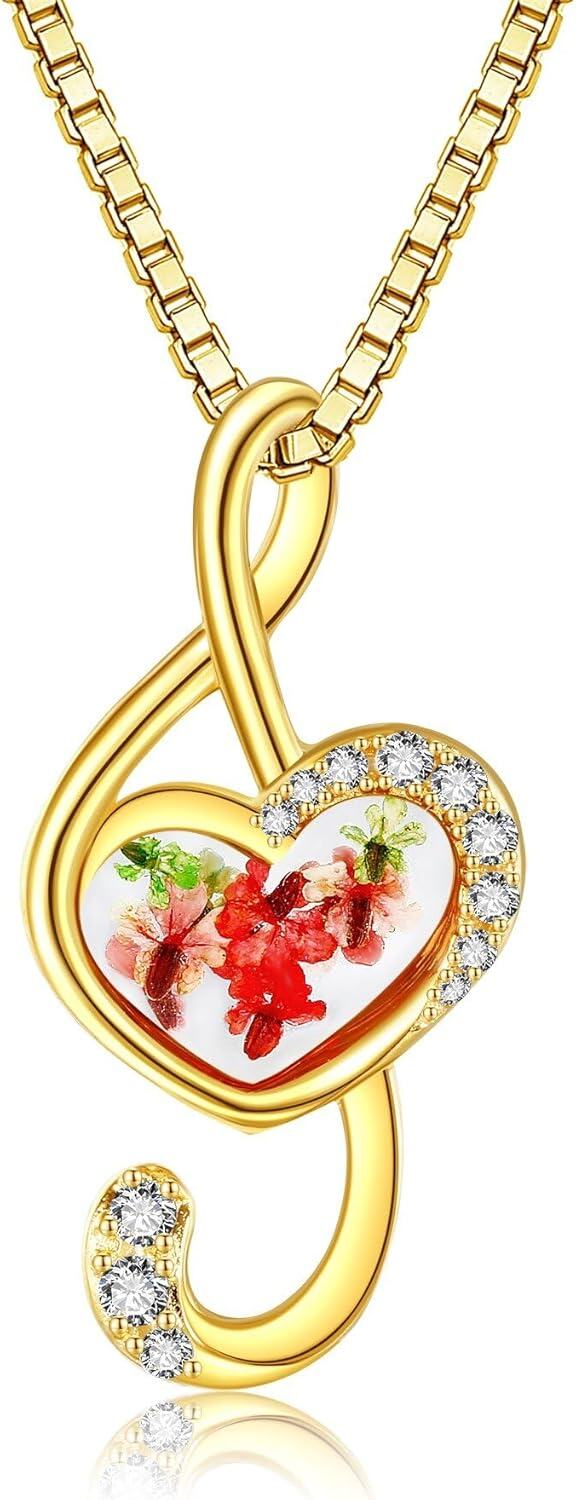 Sterling Silver Black Rose Infinity Pendant Necklace Valentine Gift-0-0