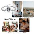 wholesale 925 Sterling Silver Saint Francis Medal Chain Bracelet Religious Jewelry Gift-0-5