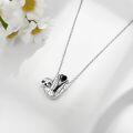 wholesale Sterling Silver Stone Cute Sloth Pendant Necklace for Women Girls Gifts-0-7